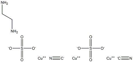 COPPERETHYLENEDIAMINESULPHATECYANIDE 구조식 이미지