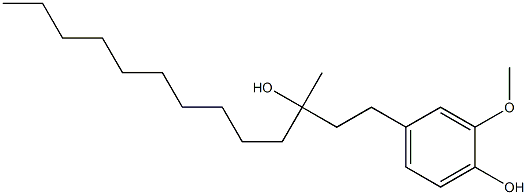 3-METHYL-1-(4-HYDROXY-3-METHOXYPHENYL)TRIDECAN-3-OL 구조식 이미지