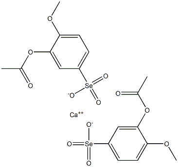 CALCIUM3-ACETOXY-4-METHOXYBENZOLSELENONATE 구조식 이미지