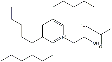 1-(2-HYDROXYETHYL)-2-HEXYL-3,5-DIPENTYLPYRIDINIUMACETATE 구조식 이미지