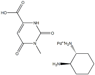 (3-METHYLOROTATE)(TRANS-1.2-DIAMINOCYCLOHEXANE)PALLADIUM(II) 구조식 이미지