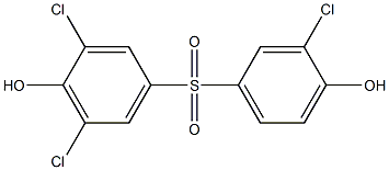 3-CHLORO-4-HYDROXYPHENYL3,5-DICHLORO-4-HYDROXYPHENYLSULFONE 구조식 이미지