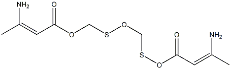 THIODIETHYLENEGLYCOLBIS(BETA-AMINOCROTONATE) Structure