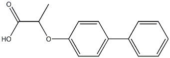 2-(PARA-PHENYLPHENOXY)PROPIONICACID Structure