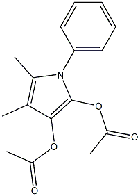 5-METHYL-1-PHENYL-2,3-BISACETOXYMETHYLPYRROLE Structure
