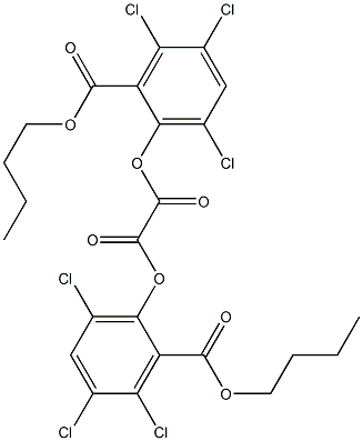 BIS(2-BUTOXYCARBONYL-3,4,6-TRICHLOROPHENYL)OXALATE Structure