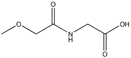 METHOXYACETYLGLYCINE 구조식 이미지