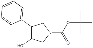 tert-butyl 3-hydroxy-4-phenylpyrrolidine-1-carboxylate 구조식 이미지