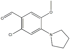 6-CHLORO-3-METHOXY-4-PYRROLIDINE-1-YL-BENZALDEHYDE 구조식 이미지