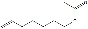 ACETIC ACID 6-HEPTENE-1-YL-ESTER Structure