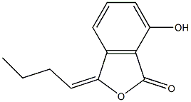 3-Butylidene-7-hydroxyphthalide Structure