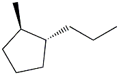 1-methyl-trans-2-propylcyclopentane Structure