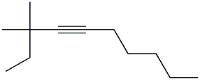 3,3-dimethyl-4-decyne 구조식 이미지