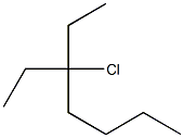 3-chloro-3-ethylheptane Structure