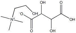 CHOLINE BITARTATE 구조식 이미지