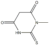 METHYLTHIOBARBITURIC ACID 구조식 이미지