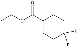 4,4 DIFLUORO-CYCLOHEXANECARBOXYLIC ACID ETHYL ESTER Structure