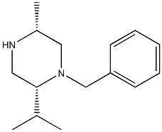 (2R,5R)-1-BENZYL-5-METHYL-2-(PROPAN-2-YL)PIPERAZINE 구조식 이미지