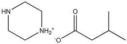 isovaleric acid piperazinium salt 구조식 이미지