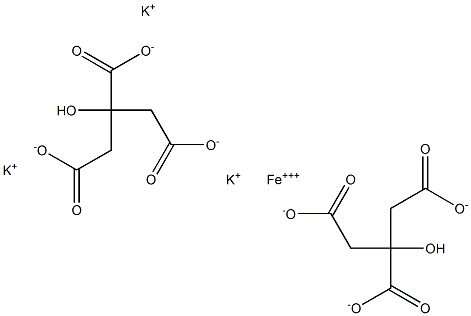 potassium ferric citrate Structure