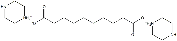 sebacic acid piperazinium salt 구조식 이미지