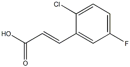 2-CHLORO-5-FLUOROCINNAMIC ACID 구조식 이미지