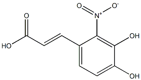 3,4-DIHYDROXY-2-NITROCINNAMIC ACID Structure