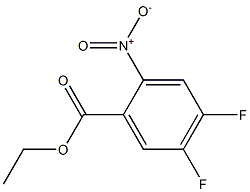 4,5-DIFLUORO-2-NITROBENZOIC ACID ETHYL ESTER Structure
