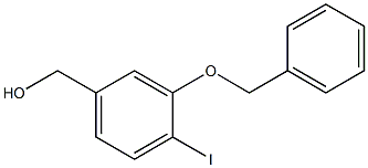 3-BENZYLOXY-4-IODOBENZYL ALCOHOL 구조식 이미지