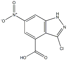 3-CHLORO-6-NITROINDAZOLE-4-CARBOXYLIC ACID Structure