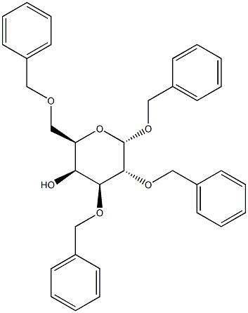 BENZYL 2,3,6-TRI-O-BENZYL-ALPHA-D-GALACTPYRANOSIDE 구조식 이미지