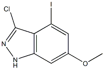 4-IODO-6-METHOXY-3-CHLOROINDAZOLE 구조식 이미지