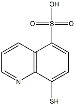 8-MERCAPTOQUINOLINE-5-SULFONIC ACID Structure