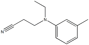 ETHYLCYANOETHYL-M-TOLUIDINE 구조식 이미지