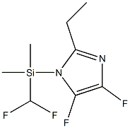 1-TRIMETHYLSILYLTETRAFLUOROETHYLIMIDAZOLE Structure