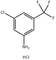 3-AMINO-5-TRIFLUOROMETHYL-1-CHLOROBENZENE HYDROCHLORIDE 구조식 이미지