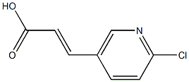 3-(2-Chloropyrid-5-yl)-propenoic acid
 Structure