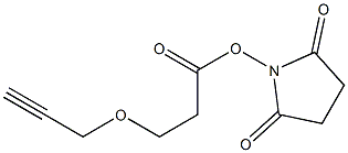 3-(Prop-2-ynyloxy)propanoic acid succinimidyl ester 구조식 이미지
