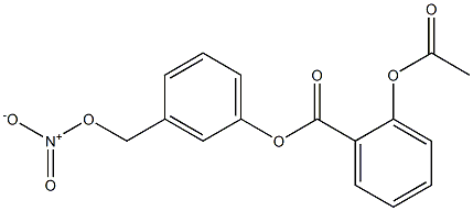 2-ACETOXY BENZOIC ACID-3-NITROOXYMETHYL PHENYL ESTER Structure