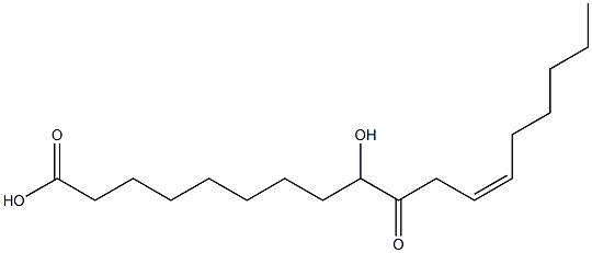 9-HYDROXY-10-OXO-12(Z)-OCTADECENOIC ACID Structure