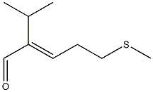 2-Isopropyl-5-methylthio-2-pentenaldehyde 구조식 이미지