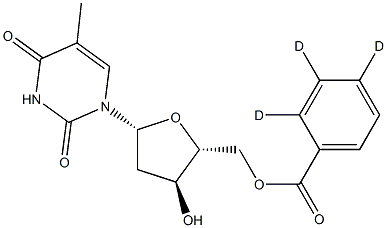 5'-O-Benzoyl-D3-thymidine Structure