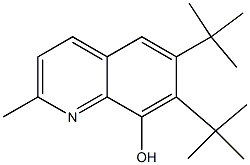 2-METHYL-6,7-DI-TERT-BUTYL-8-HYDROXYQUINOLINE Structure