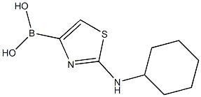 2-CYCLOHEXYLAMINOYHIAZOLE-4-BORONIC ACID 구조식 이미지