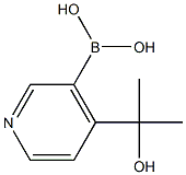 4-(2-HYDROXYPROPAN-2-YL)PYRIDIN-3-YLBORONIC ACID Structure