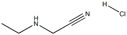 (ETHYLAMINO)ACETONITRILE HYDROCHLORIDE 구조식 이미지