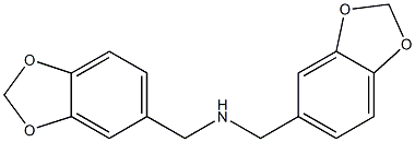 1-(1,3-BENZODIOXOL-5-YL)-N-(1,3-BENZODIOXOL-5-YLMETHYL)METHANAMINE 구조식 이미지