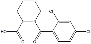 1-(2,4-DICHLOROBENZOYL)PIPERIDINE-2-CARBOXYLIC ACID 구조식 이미지
