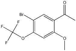 1-(5-BROMO-2-METHOXY-4-TRIFLUOROMETHOXY-PHENYL)-ETHANONE Structure