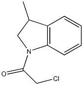 1-(CHLOROACETYL)-3-METHYLINDOLINE Structure